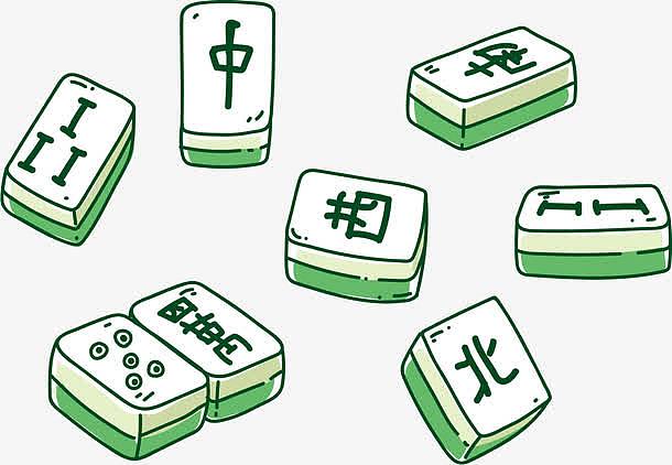 麻将挂坠图片卡通画像可爱（麻将挂饰）