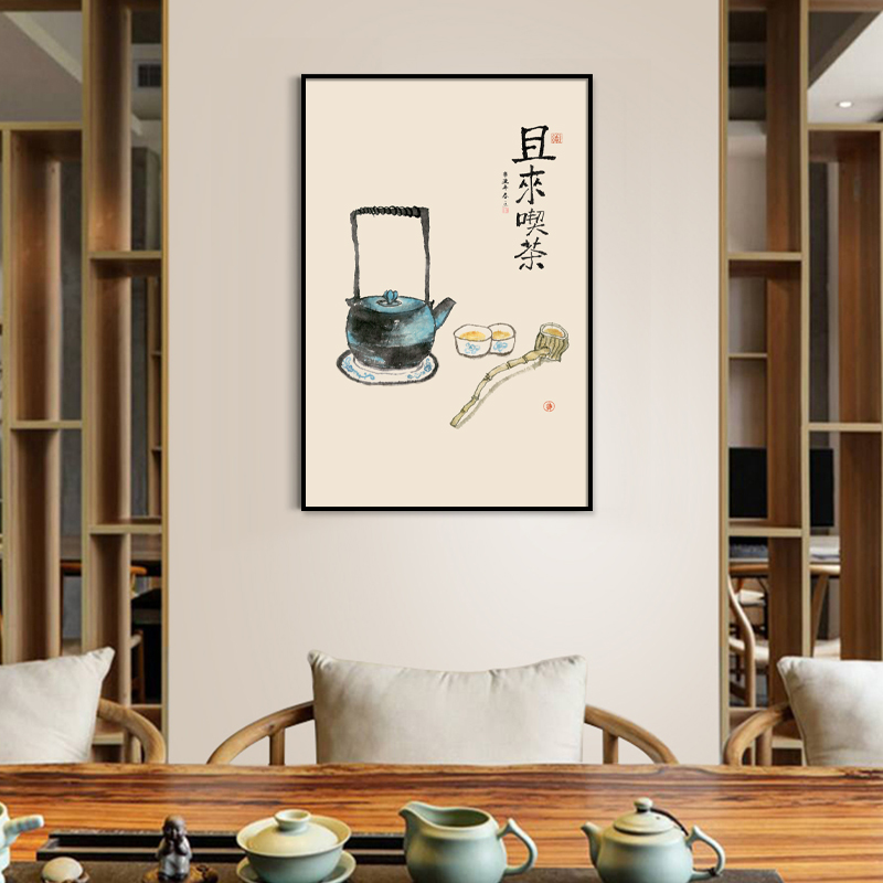 茶馆过年挂饰（茶馆挂什么画）