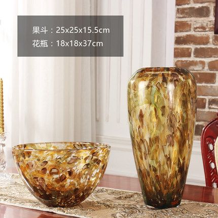 玻璃挂金花瓶（花瓶 玻璃）
